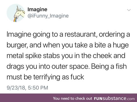 Imagine being a fish