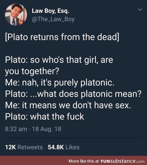 Plato discovers plato