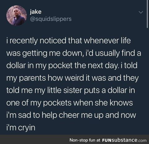 Only got one dollar in my pocket