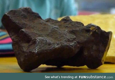 22-pound rock used as a doorstop for 30 years turns out to be a meteorite valued at $100K