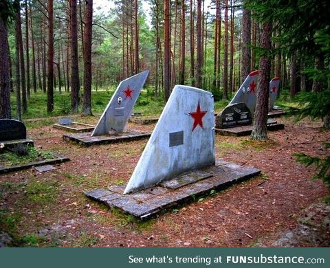 Soviet fighter pilot cemetery