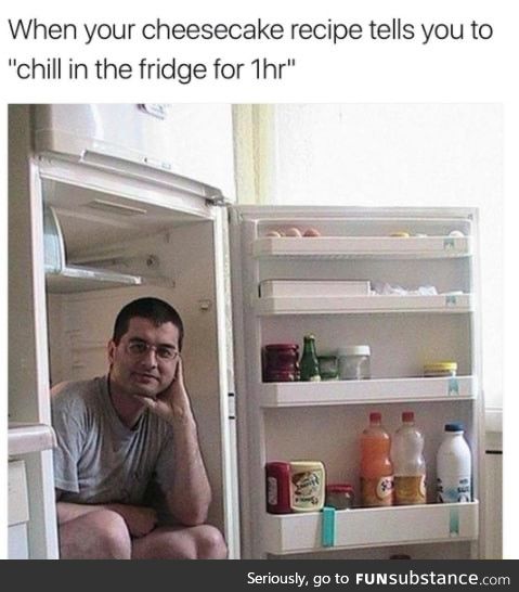 Chill in the fridge
