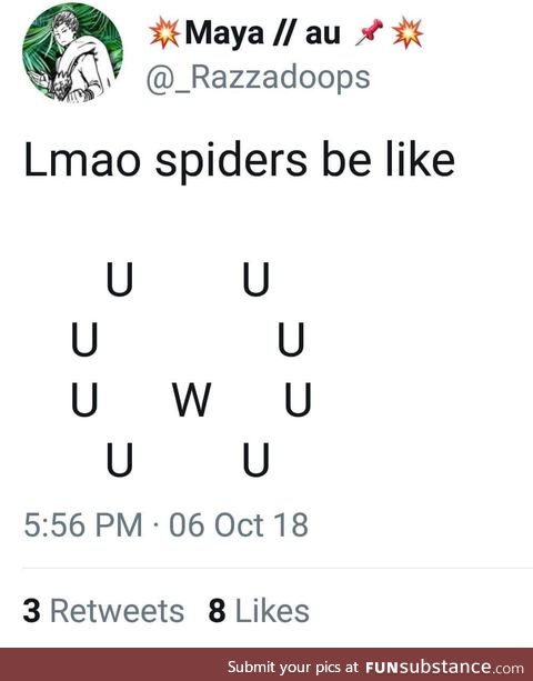 Spider be like