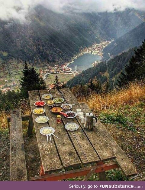 Morning breakfast in Turkey