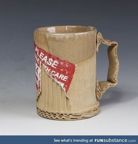 This mug is ceramic