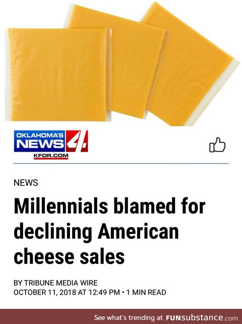 Those damn milennials are at it again