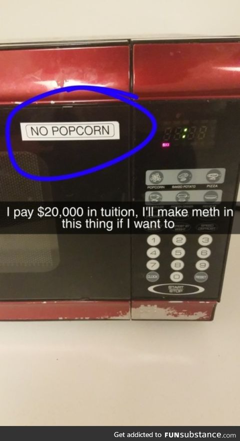 No popcorn