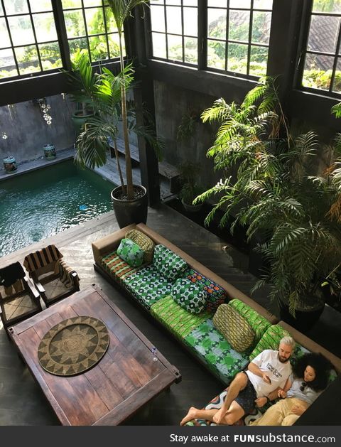 This Tropical Warehouse Villa in Canguu, Bali