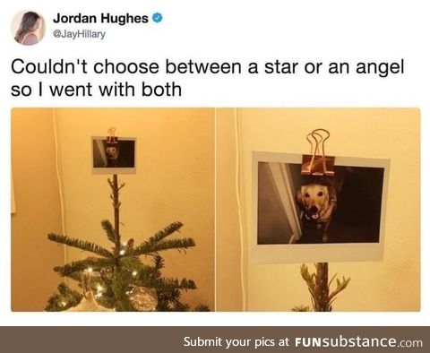 And angel and star