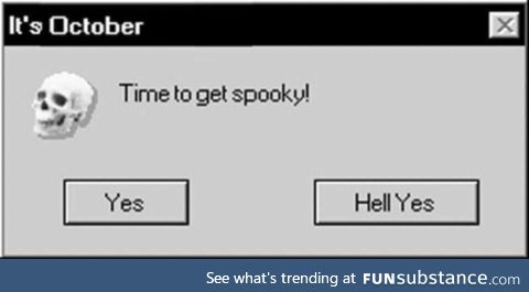 Huppy spoopy day