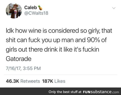 Try playing Wine-io Kart - then you'll understand