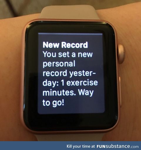 I set an exercise record!