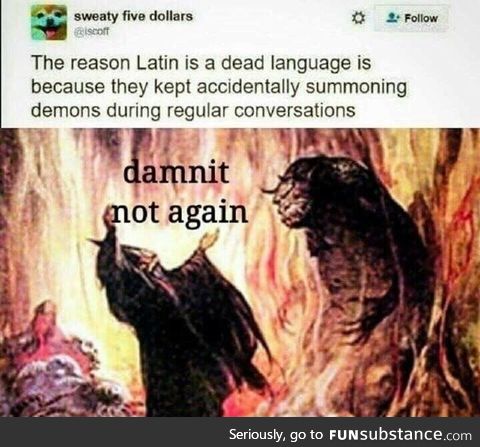 Why Latin is a dead language