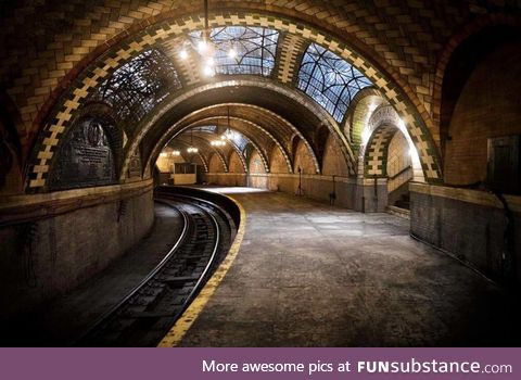 Abandoned subway station in New York