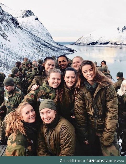 Norwegian army girl squad