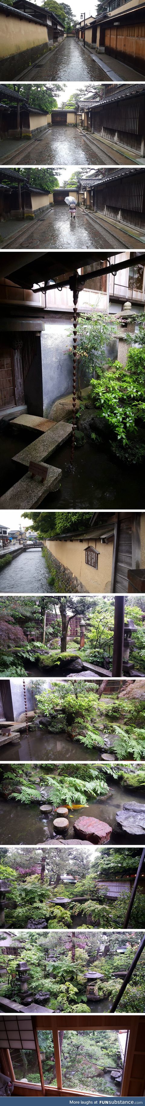 Photos from a preserved Samurai street and garden