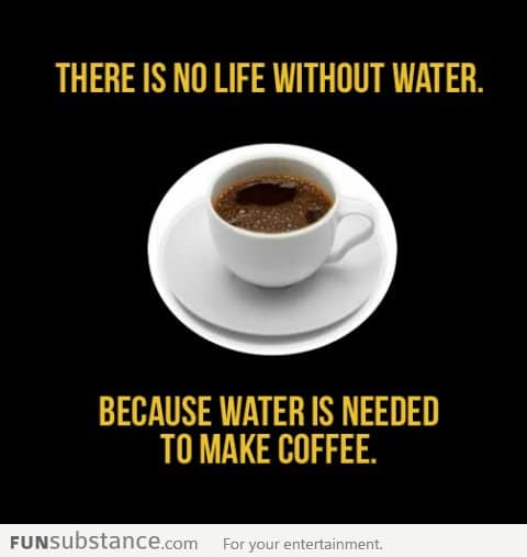 No life without water