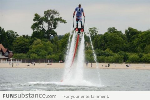 Awesome Water Jet Powered Jetpack