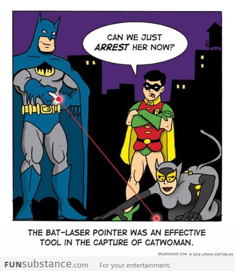 Bat-laser pointer