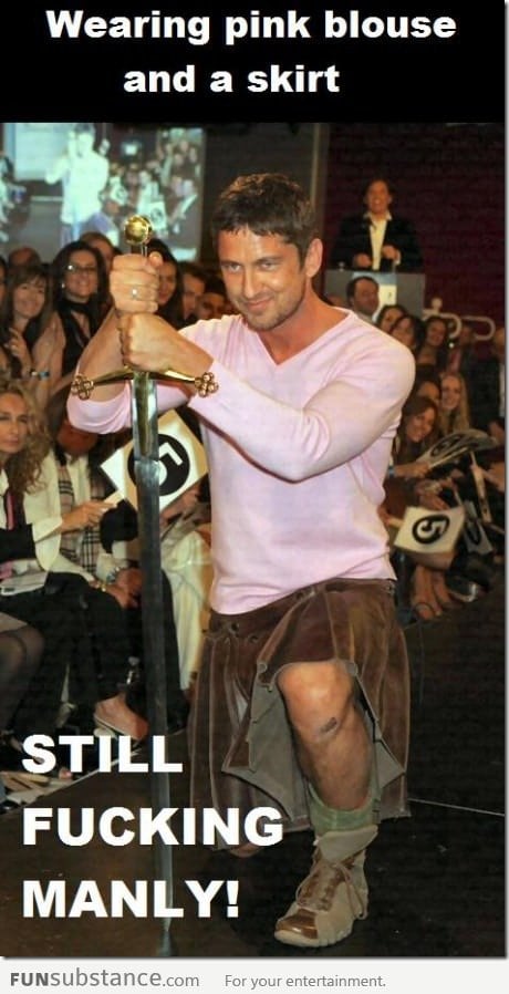 Only Gerald Butler can pull it off!