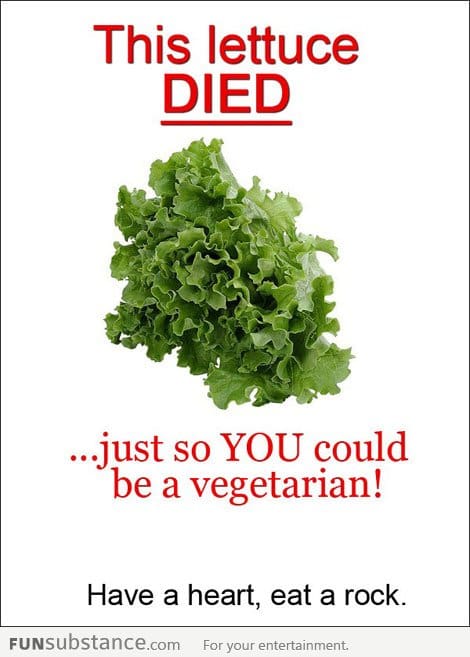 Those darn vegetarians