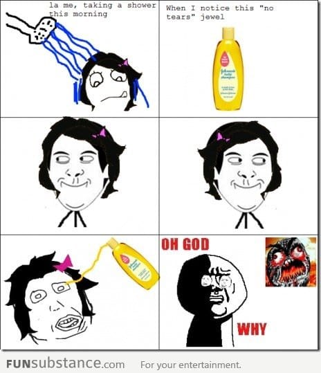 Never trust a shampoo