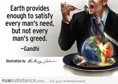 Every man's greed