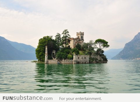 Just a castle in the middle of a lake