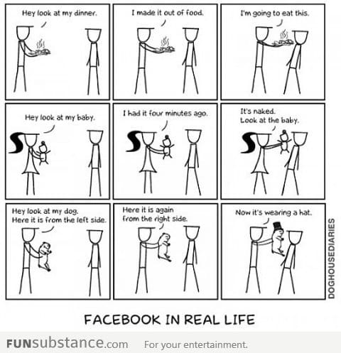 Facebook in real life