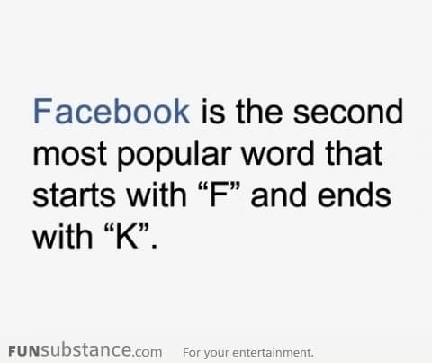 The second most popular word that starts with F