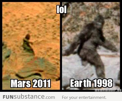Bigfoot on Mars (lol)