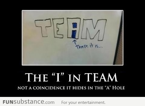 The 'i' in team