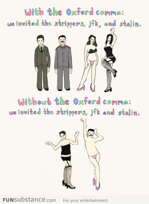 The Oxford comma