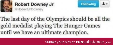 That would make me watch olympics