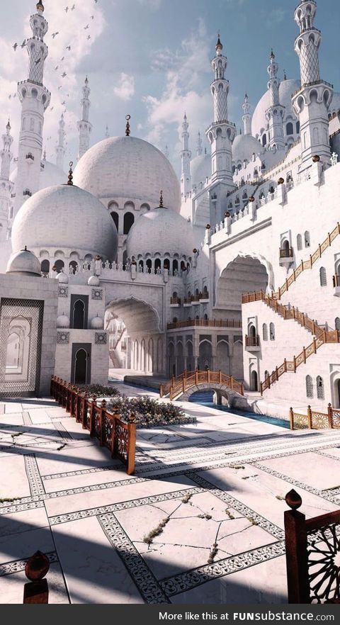 This mosque looks like the White City of Gondor