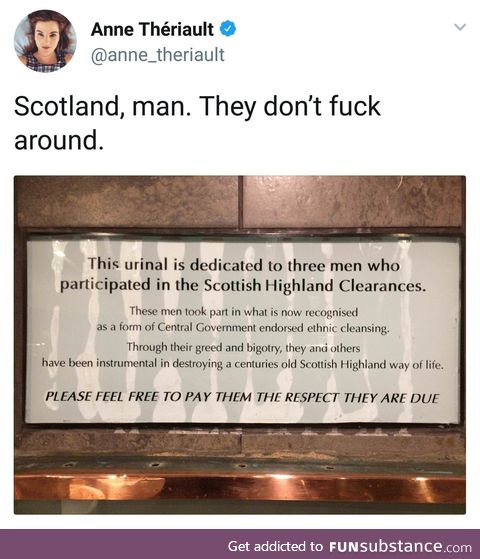 Urinal in Scotland