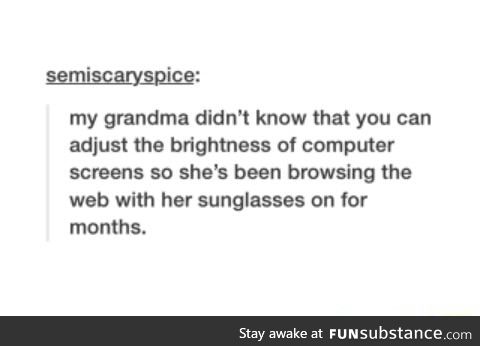 Grandma is resourceful