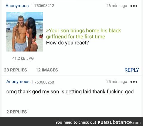 Anon's son is a chocolate chaser
