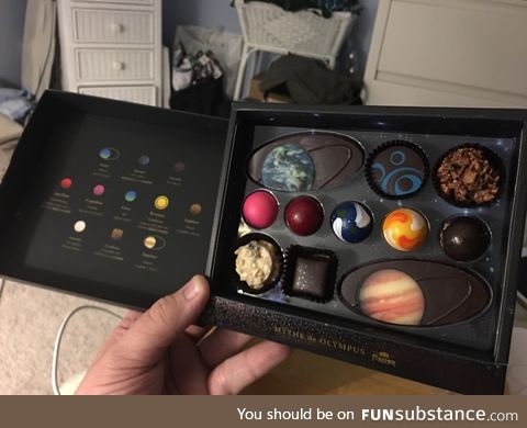 How rad are these planetary chocolates from Japan?