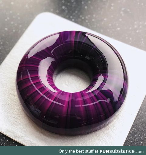 Purple reflective donut