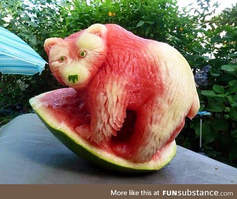 Now this is awesome watermelon art