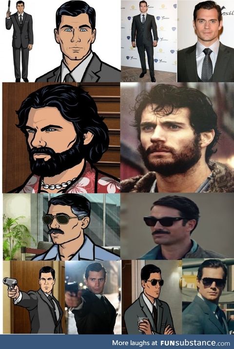 Henry Cavill is exactly like Sterling Archer