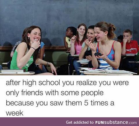 Friends in high-school