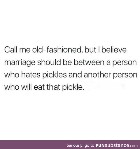 Designated pickle eater
