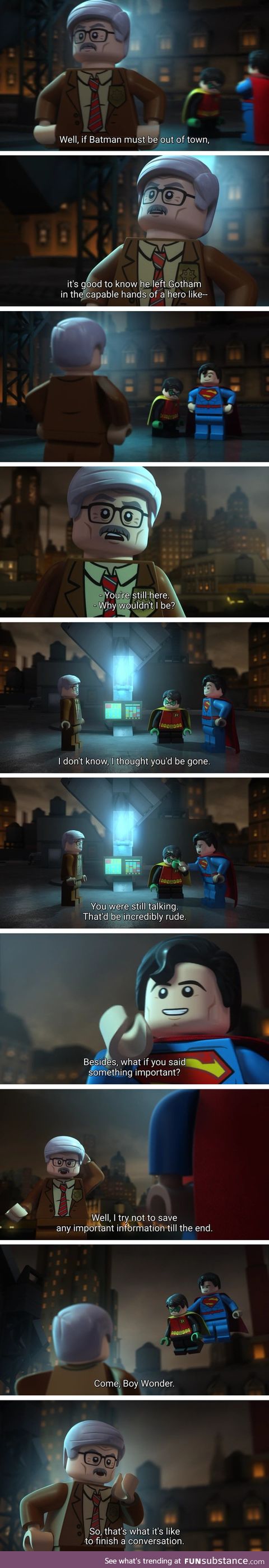 Supes is polite