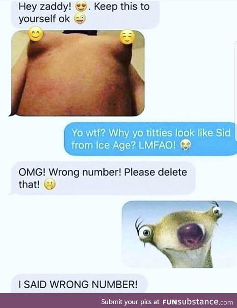 Wrong number