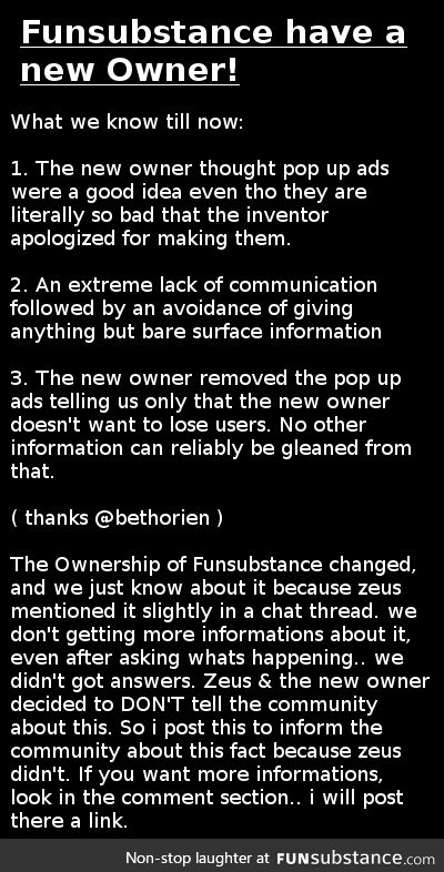 Funsubstance have a new Owner.