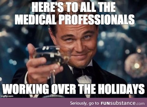 Unfortunately illnesses don't take holidays off