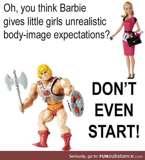 Unrealistic body-image toys
