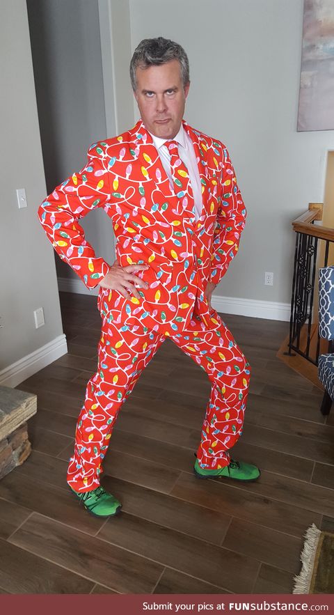 My dad is an OB/GYN, and was on-call for Christmas. This is how he went to round on